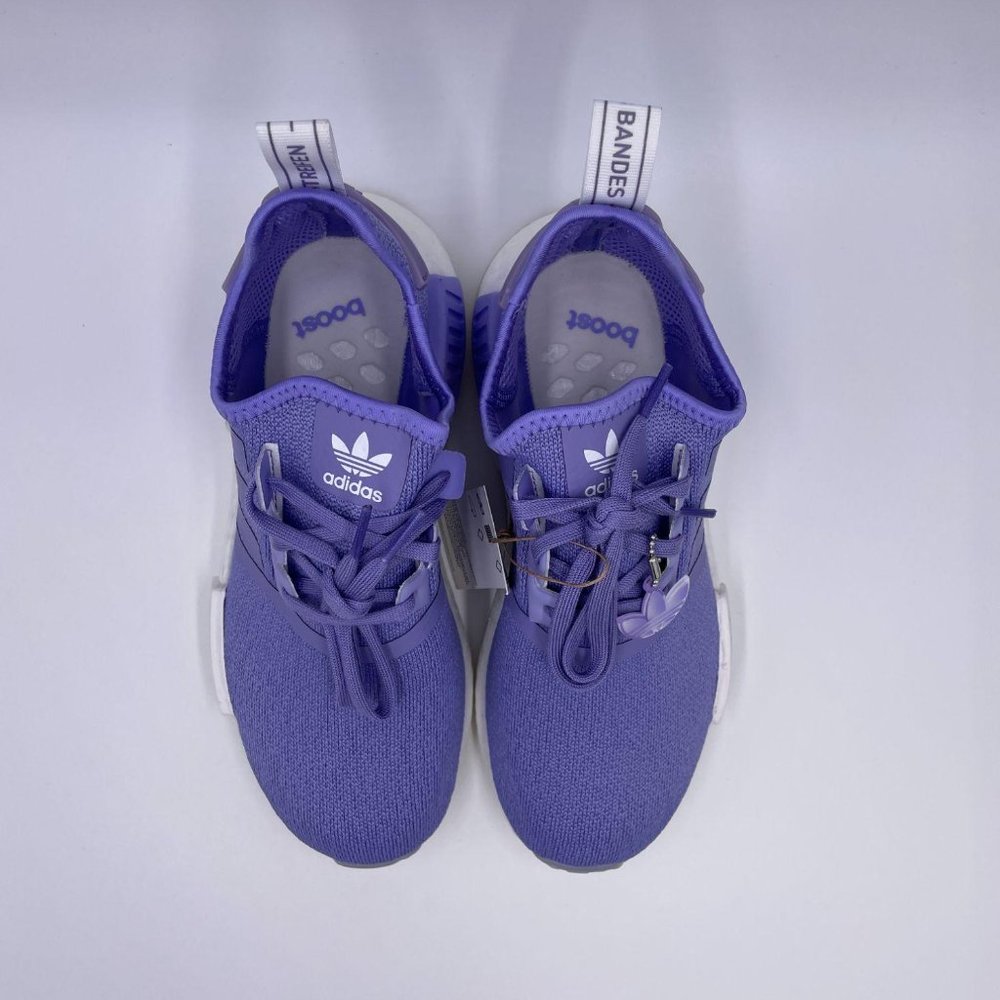 adidas NMD R1 White / Light Purple Womens Shoes - Picture 5 of 8